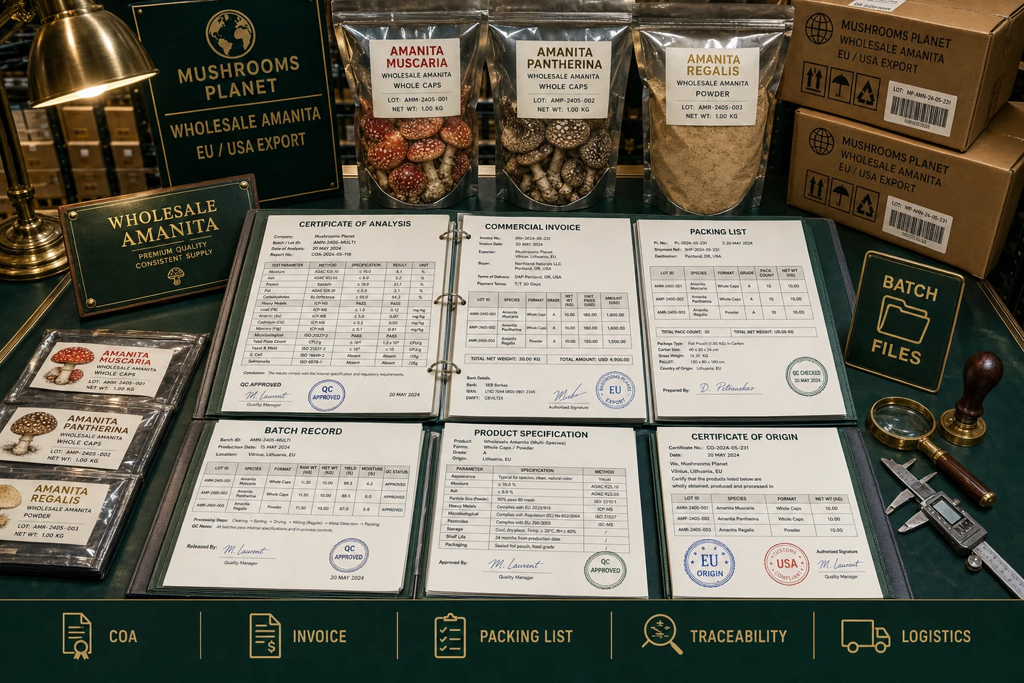 Batch Documentation for a Multi-Species Amanita Order