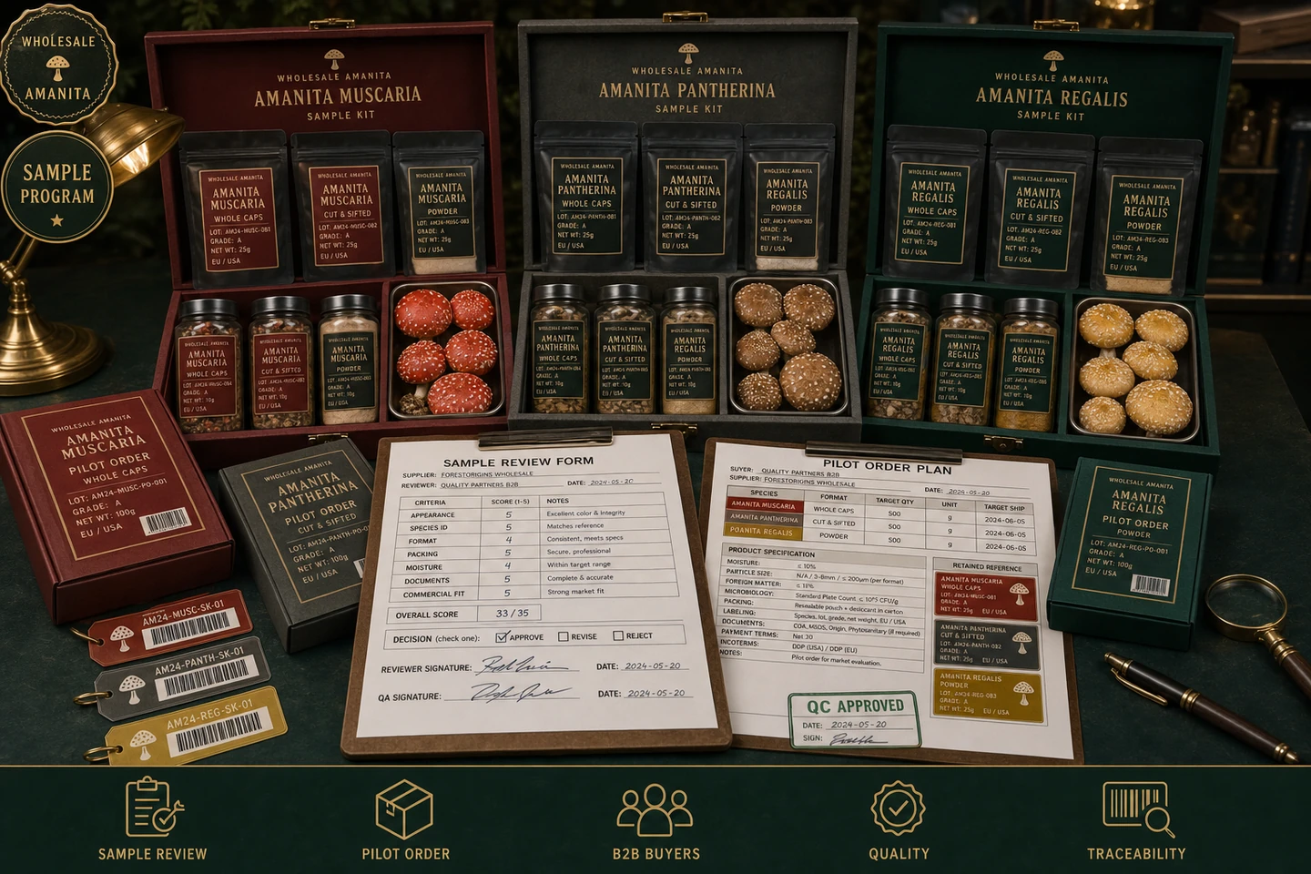 Sample Programs for Amanita Wholesale Buyers